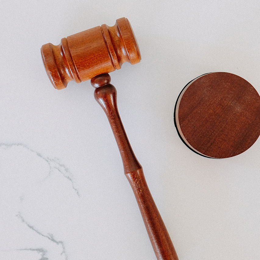 Picture of a wooden gavel.